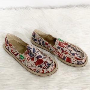 Sanuk Shoes - Sanuk | Patriotic American Slip-on Loafers SZ 8 Sanuk Shoes - Sanuk | Patriotic American Slip-on Loafers SZ 8